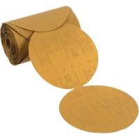 Disque abrasif dor&eacute; en rouleau Stikit, 6" dia., Grain P120, Oxyde d'aluminium Cantin et fils