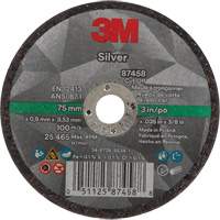 Meule &agrave; tronçonner Silver, 3" x 0,04", Arbre de 3/8"-24, Type 1, C&eacute;ramique, 25645 Tr/min Cantin et fils