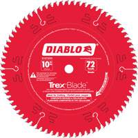 Lame de scie &agrave; d&eacute;couper Trex Blade, 10", 72 dents, Pour Plastique/Plastique Cantin et fils