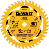 Circular Saw Blade, 7-1/4", 40 Teeth, Wood Use Cantin et fils