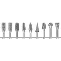 CLE-LINE 1855 Double Cut Carbide Burr Set, 9 Pieces Cantin et fils