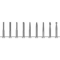 CLE-LINE 1855 Double Cut Carbide Burr Set, 9 Pieces Cantin et fils