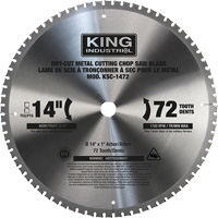 Lame de scie &agrave; tronçonner, 14", 72 dents, Pour M&eacute;tal Cantin et fils