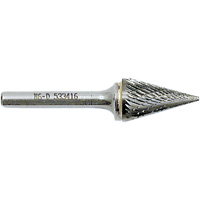 Cone Point Burr, 1/2" Dia., 1/4" Shank, 7/8" Depth of Cut Cantin et fils
