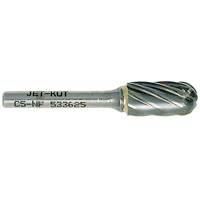 C5-NF JET-KUT&reg; Ball Nose Shape Bur for Aluminum/Non-ferrous Materials, 1/2" Dia. Cantin et fils