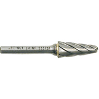 L4-NF 1/4" Taper Shape Bur for Aluminum/Non-ferrous Materials, 1/2" Dia. Cantin et fils