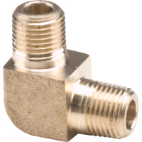 Male Pipe Elbows 90°, 1/4" x 1/8" Dia., Brass Cantin et fils
