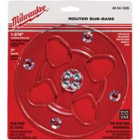Clear 7" Diameter 1-3/16" Center Hole Sub-Base Cantin et fils