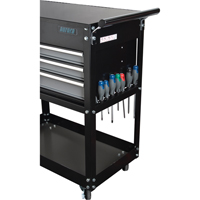 Utility Cart, 4 Drawers, 18" L x 33" W x 39" H, Black Cantin et fils