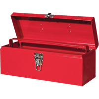 ATB100 Portable Tool Box with Metal Tool Tray, 6" D x 16" W x 6-1/2" H, Red Cantin et fils