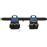 Combin&eacute;s de ceinture &agrave; outils &agrave; 20 pochettes, Polyester, Noir Cantin et fils