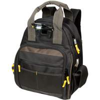 Techgear 53-Pocket Tool Backpack, 16" L x 13-1/4" W, Black, Polyester Cantin et fils