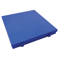 Slim Metal Box, 10-1/2" D x 9-1/4" W x 1-1/4" H, Blue Cantin et fils