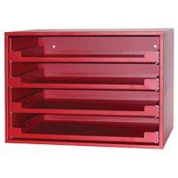 Compartment Rack, 15" D x 21" W x 15" H, Red Cantin et fils