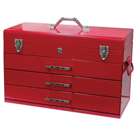Tool Box, 9-3/5" D x 21-3/10" W x 14-1/2" H, Red Cantin et fils