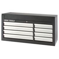 Top Chest - 8 Drawers, 53-3/8" W, 8 Drawers, Black Cantin et fils