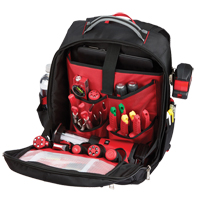 Low-Profile Backpack, 10" L x 12" W, Black, Ballistic Cantin et fils