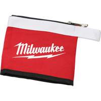 Multi-Size Zipper Pouches - Set of 3, Canvas, 3 Pockets, Black/Red Cantin et fils