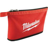 Coloured Zippered Pouches - Set of 3, Canvas, 3 Pockets, Black/Red Cantin et fils