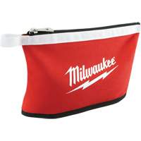Coloured Zippered Pouches - Set of 3, Canvas, 3 Pockets, Black/Red Cantin et fils