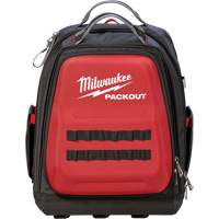Packout Backpack, 15-3/4" L x 11-4/5" W, Black/Red, Ballistic Cantin et fils