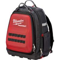 Packout Backpack, 15-3/4" L x 11-4/5" W, Black/Red, Ballistic Cantin et fils