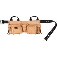 Ceinture &agrave; outils pour menuisier, Cuir, Havane Cantin et fils