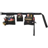 Ceinture &agrave; outils combin&eacute;e de luxe, Polyester, Noir Cantin et fils