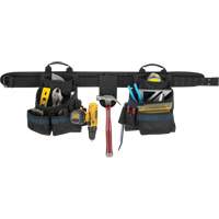 Ceinture &agrave; outils pour &eacute;lectricien, Polyester, Noir Cantin et fils