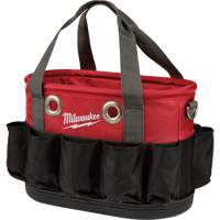 Utility Oval Bag, Ballistic Nylon, 24 Pockets, Black/Red Cantin et fils