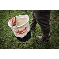 Utility Bucket, 11-4/5" L x 11-4/5" W x 14-3/5" H, Canvas, Beige/Black Cantin et fils