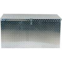 Aluminum Treadplate Portable Tool Box, 25-1/16" D x 49-1/4" W x 24" H, Silver Cantin et fils
