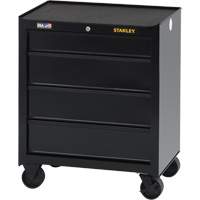 100 Series Rolling Tool Chest, 4 Drawers, 26-1/2" W x 18" D x 32" H, Black Cantin et fils