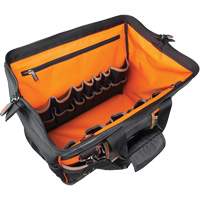 Tradesman Pro Wide-Open Tool Bag, Ballistic Nylon, 42 Pockets, Black Cantin et fils