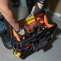 Tradesman Pro Wide-Open Tool Bag, Ballistic Nylon, 42 Pockets, Black Cantin et fils