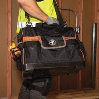 Tradesman Pro Wide-Open Tool Bag, Ballistic Nylon, 42 Pockets, Black Cantin et fils