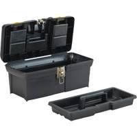 2000 Series Tool Box with Tray, 16" W x 7-1/10" D x 8-1/10" H, Black/Yellow Cantin et fils