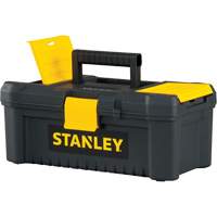 Essential&reg; Tool Box with Tray, 12-1/2" W x 7-3/8" D x 5-1/8" H, Black/Yellow Cantin et fils