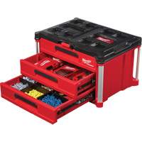 Packout 3-Drawer Tool Box, 16-1/3" x 14-1/3" x 22-1/5", Black/Red Cantin et fils