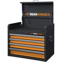 Coffre &agrave; outils de s&eacute;rie GSX, 26" la, 4 tiroirs, Noir/Orange Cantin et fils