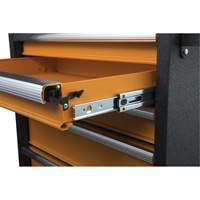 Coffre &agrave; outils de s&eacute;rie GSX, 26" la, 4 tiroirs, Noir/Orange Cantin et fils