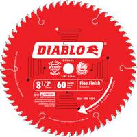 Lames de scie pour entrepreneur - Lames de scie finition fine, 8-1/2", 60 dents, Pour Bois Cantin et fils