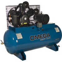 Industrial Series Air Compressors - Horizontal Compressors - Two Stage, 100 Gal. (120 US Gal) Cantin et fils
