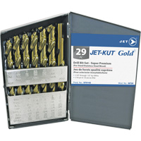 JET-KUT&reg; GOLD Super Premium Drill Bit Set, 29 Pieces, Alloy Steel Cantin et fils