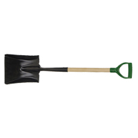 Square Point Shovel, Wood, Tempered Steel Blade, D-Grip Handle, 29" Long Cantin et fils