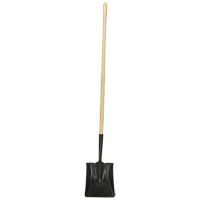 Square-Point Shovel, Wood, Tempered Steel Blade, Straight Handle, 49-1/2" Long Cantin et fils