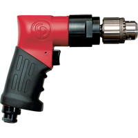 Perceuses non r&eacute;versibles, 21 pi³/min, 1/4" NPTF, 89 dBA, 3/8" mandrin, Avec cl&eacute; Cantin et fils