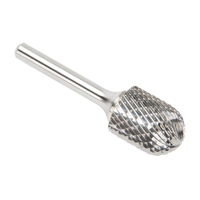 CLEVELAND Solid Carbide Burrs - Cylinder Shape with Ball Nose, SC-7, 3/4" Dia., 25.4 mm Depth of Cut Cantin et fils