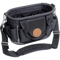 Tool Tote with Shoulder Strap, Polyester, 17 Pockets, Black Cantin et fils
