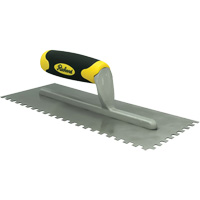Truelles dent&eacute;es avec prise Ergo-Grip pour lapplication des adh&eacute;sifs Cantin et fils